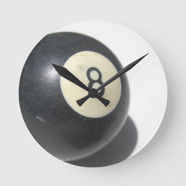 Åtta Boll-klocka Rund Klocka (Framsida)