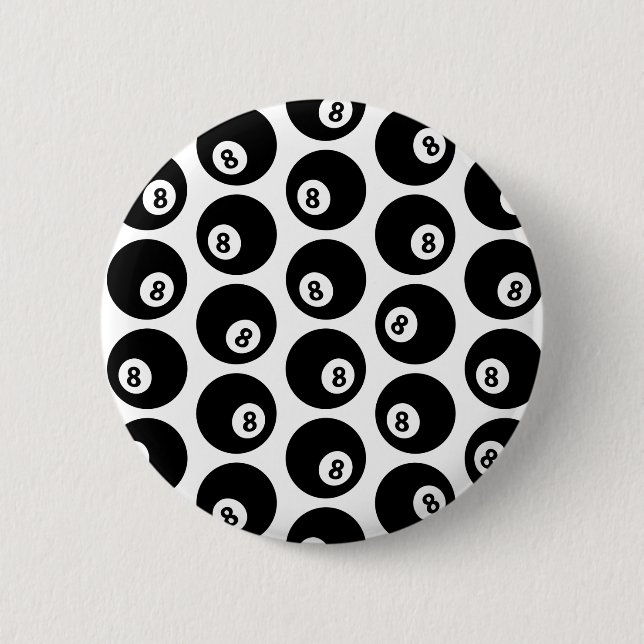 Åtta Boll-miljarder Bassäng Mönster ANPASSNINGSBAR Knapp (Framsida)