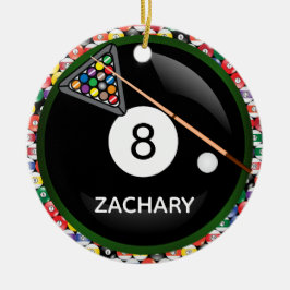 Åtta Boll-spel Julgransprydnad Keramik