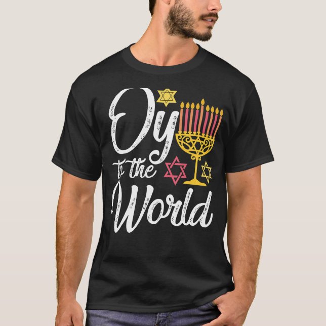 Åtta dagars judisk Celebrat i Hanukah T Shirt (Framsida)
