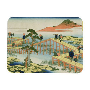 Åtta del överbryggar, landskapet av Mucawa, Japan, Magnet