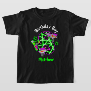 Åtta födelsedagskjorta Laser märkre shirt T
