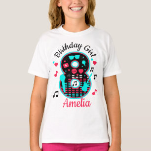 Åtta födelsedagsmusiken 8:e t shirt