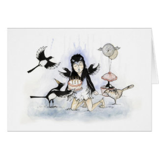 Åtta för en wish hälsningskort