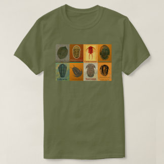 Åtta fossila trilobiter tee shirt