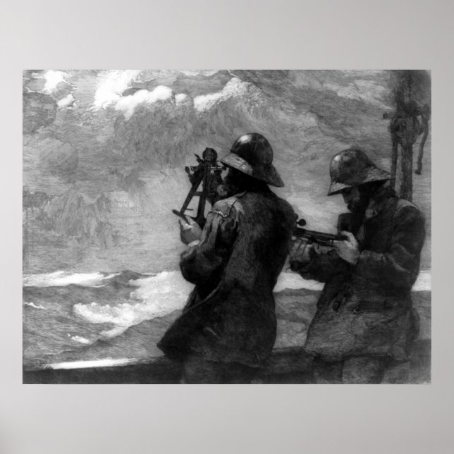 Åtta klockor - Winslow Homer - 1888 Poster (Framsidan)