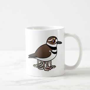Åtta-lagd benen på ryggen Killdeer Kaffemugg
