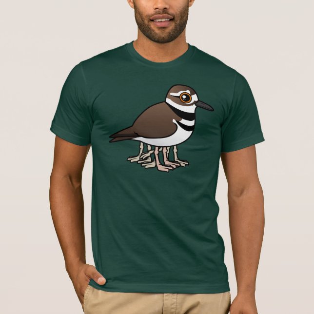 Åtta-lagd benen på ryggen Killdeer Tee (Framsida)