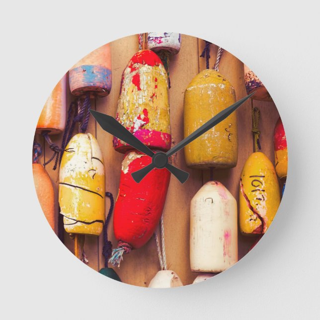 Åtta Lämnat Rund Klocka (Framsida)