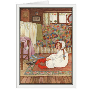 Åtta O'Clock av Millicent Sowerby Hälsningskort