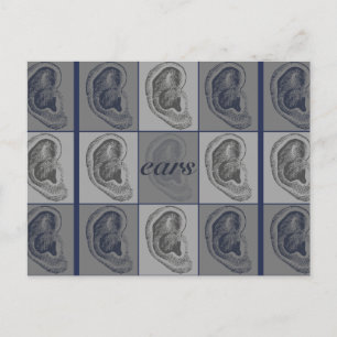 Åtta Öron Grafik Vykort