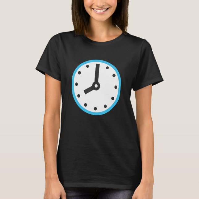 Åtta Ou2019Clock Clock Ansikte ÅT Ou2019Clock Cos T Shirt (Framsida)