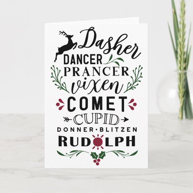 Åtta små renar kort (Framsida)