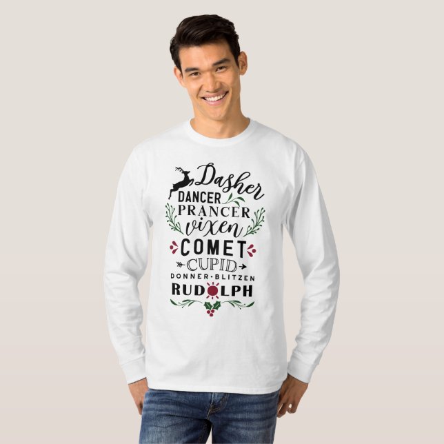 Åtta små renar t shirt (Hel framsida)