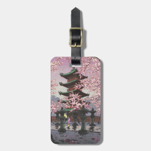 Åtta vyer av Tokyo Ueno Toshogu Shrine Kasamatsu Bagagebricka