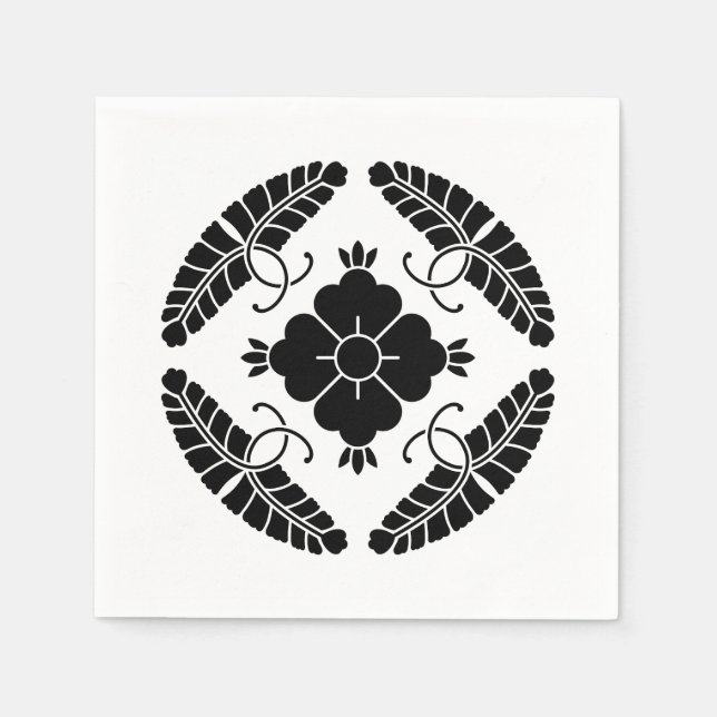 Åtta wisterier pappersservett (Framsidan)