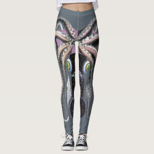 Åttaarmad bläckfisk eller jättebläckfisk, gammal m leggings