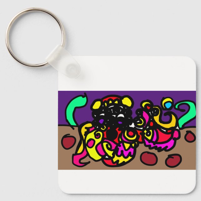 Åttaarmad   cool stil nyckelring (Framsida)