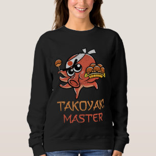 Åttaarmad Takoyaki Mästare Tako Bollar Mat Öl T Shirt