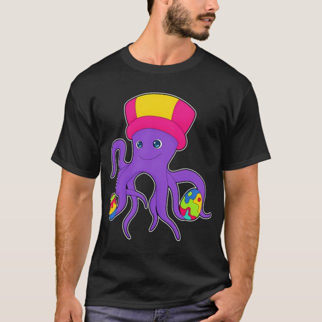 Åttaarmade påsk påskägg t shirt (Framsida)