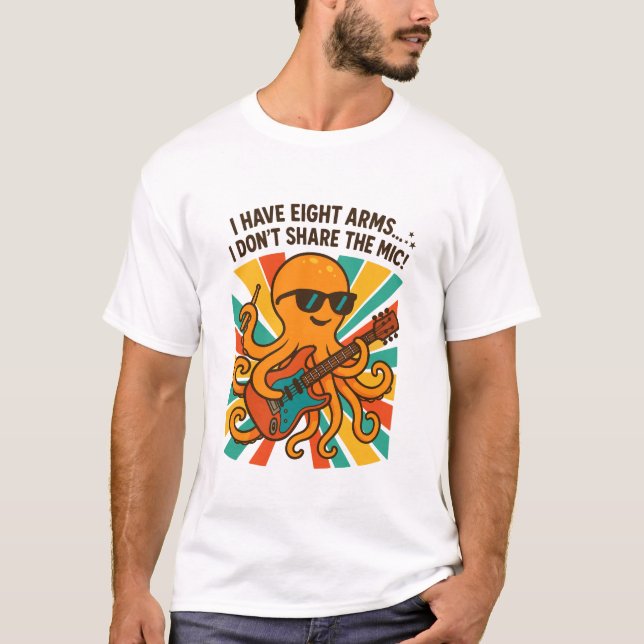 Åttabent Gitarr T-Shirt (Framsida)