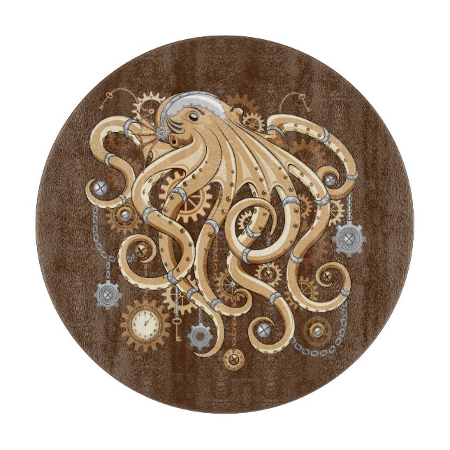 Åttabent Steampunk Retro Mekanisk Fantasy (Framsidan)