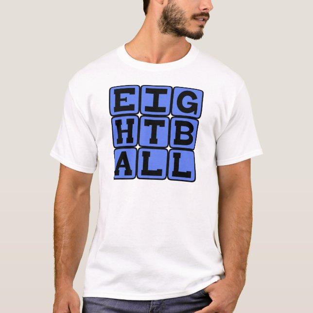 Åttaboll, Biljardspel T-shirt (Framsida)