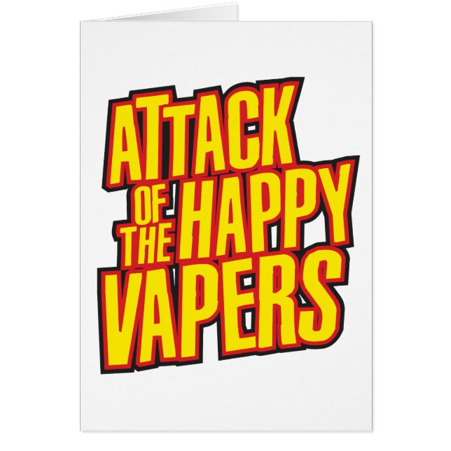 Attack av den lyckliga Vapersen Hälsningskort (Framsidan)