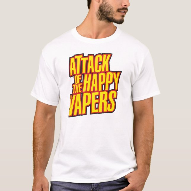 Attack av den lyckliga Vapersen T Shirt (Framsida)