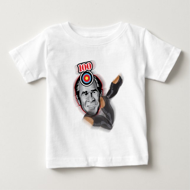 Attack av flygsko-Kast skor @ George Bush Tee (Framsida)