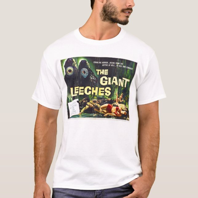 Attack av jätten Leeches T-tröja T-shirt (Framsida)