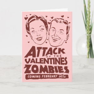 Attack av valentineszombiesna helgkort