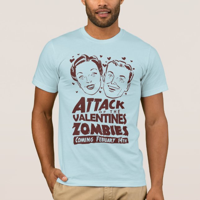 Attack av valentineszombiesna t-shirt (Framsida)