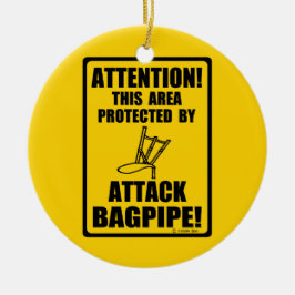 Attack Bagpipe Julgransprydnad Keramik