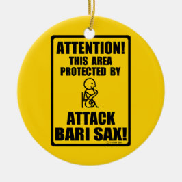 Attack Bari Sax Julgransprydnad Keramik