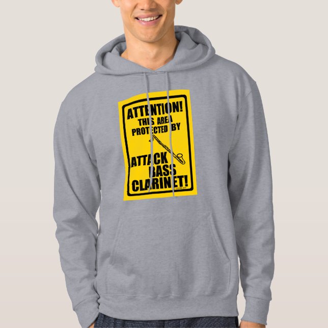 Attack Bass Clarinet Hoodie (Framsida)