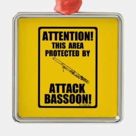Attack Bassoon Julgransprydnad Metall