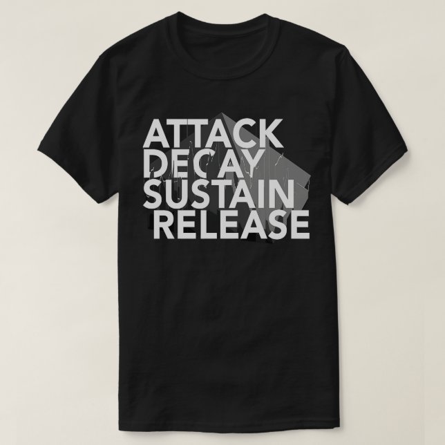 Attack Decay-kvarhållningssyntesen T Shirt (Design framsida)