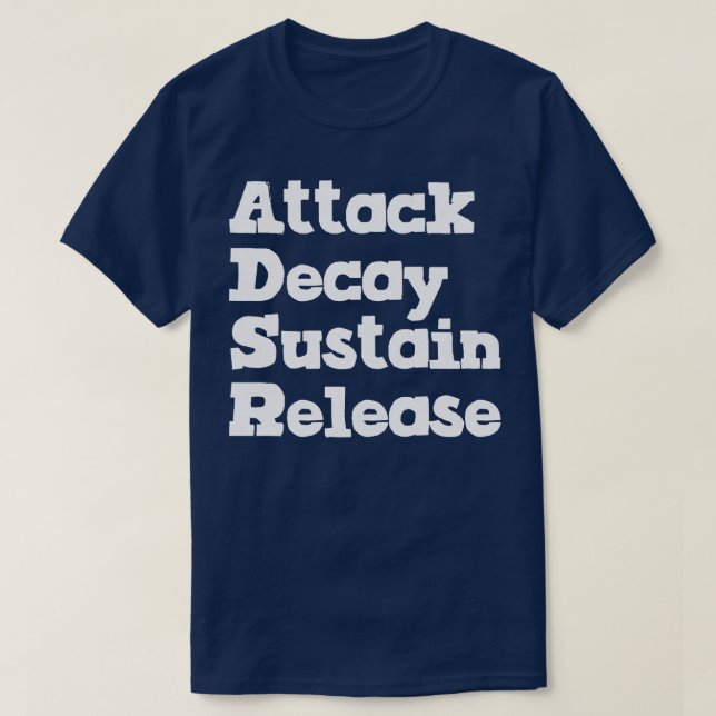 Attack Decay-kvarhållningsversion 1 T Shirt (Design framsida)