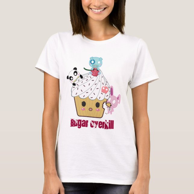 Attack för sockerOverkillmuffin! (>_<) Tee Shirt (Framsida)