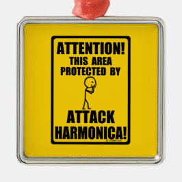 Attack Harmonica Julgransprydnad Metall