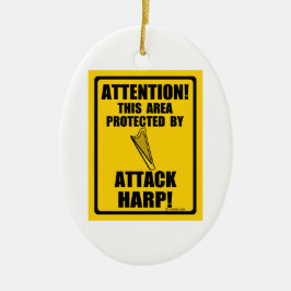 Attack Harp Julgransprydnad Keramik