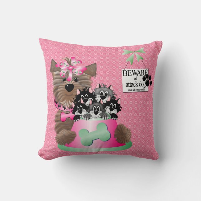 Attack Hund American MoJo Pillow Kudde (Framsida)