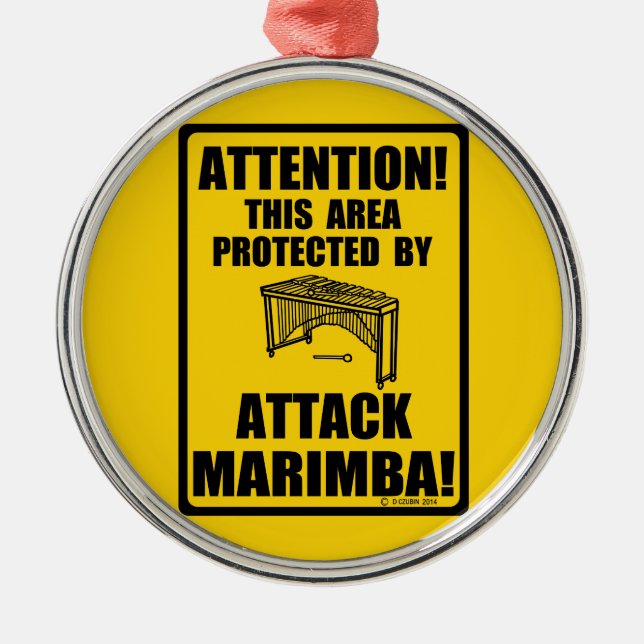 Attack Marimba Julgransprydnad Metall (Framsidan)