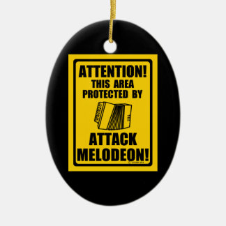 Attack Melodeon Julgransprydnad Keramik