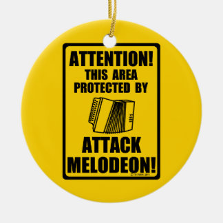 Attack Melodeon Julgransprydnad Keramik