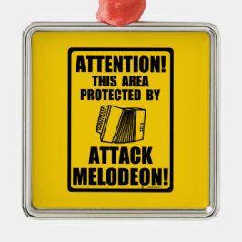 Attack Melodeon Julgransprydnad Metall