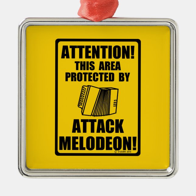 Attack Melodeon Julgransprydnad Metall (Framsidan)