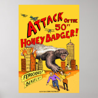 Attack mot 50:e Honey badger! Poster