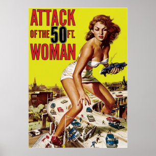Attack mot 50-foten poster